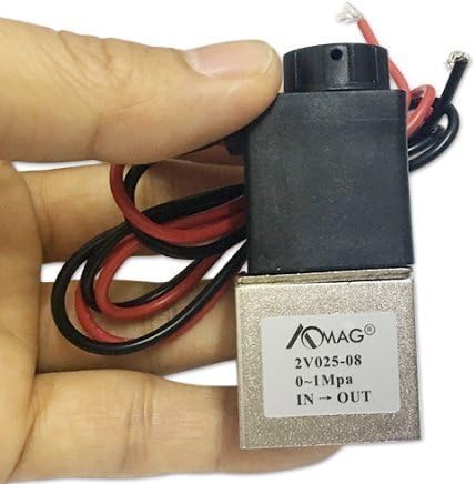 AOMAG® 2 Way Normally Closed AC 220V Electric Solenoid Air Valve 1/8" NPT