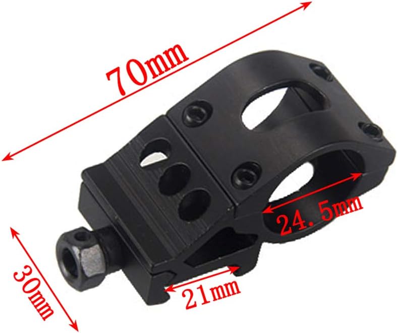 BESTSUN Red Light Tactical Flashlight Rechargeable 3000 Lumen Super Bright Red Hunting Flashlights Predator Light with Picatinny Offset Mount, Pressure Switch