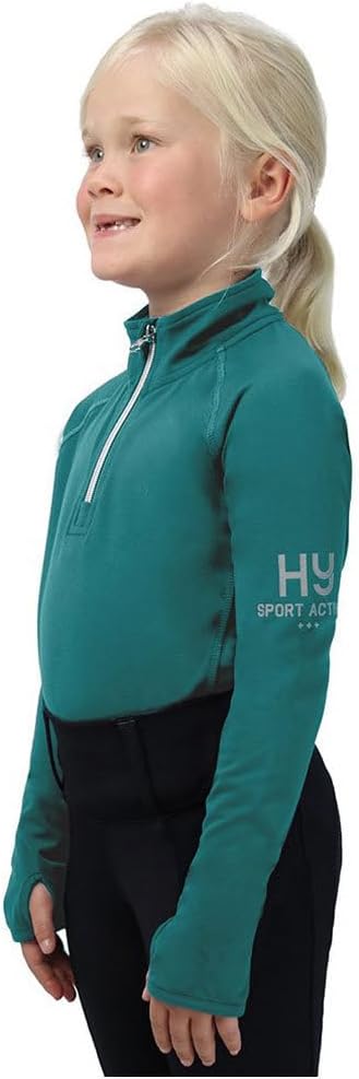 Hy Sport Active Young Rider Base Layer, Alpine Green,