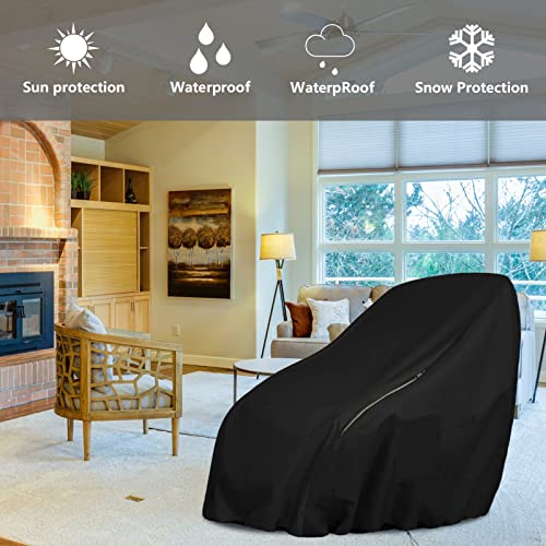 Sokingcover Full Body Shiatsu Massage Chair Cover Universal Dust Protection Cover, 59 X 39 X 55 Inches With Zipper And Storage Pocket Waterproofmassage Chair Cover,Black #TOP5