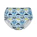 i play. Toddler Boys' Snap Reusable Absorbent Swimsuit Diaper, Light Blue Sailboat, 3T