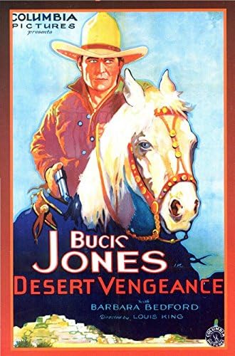 Studio K - ART PRINT (8.5" x 11") - Artist's Lovely Vintage Movie Poster "Desert Vengeance" Reprinted [Vintage Western Cowboy Movie Piece] - The Gorgeous Art Comes From A Collection Of Classic Vintage/Retro/Antique Art And Is Reprinted On Quality Paper - This Print Comes Ready To Be Framed (mat and frame are not included) - This Is A Great Print To Add A Personal Touch To Your Home Or Office Decor And Looks Amazing When Framed And Displayed Either Separately Or As Part Of A Series - Makes A Wonderful Gift