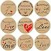 Homemade with Love Stickers 500 Labels Perforated Round Homemade Stickers 1.5 Inch 9 Designs