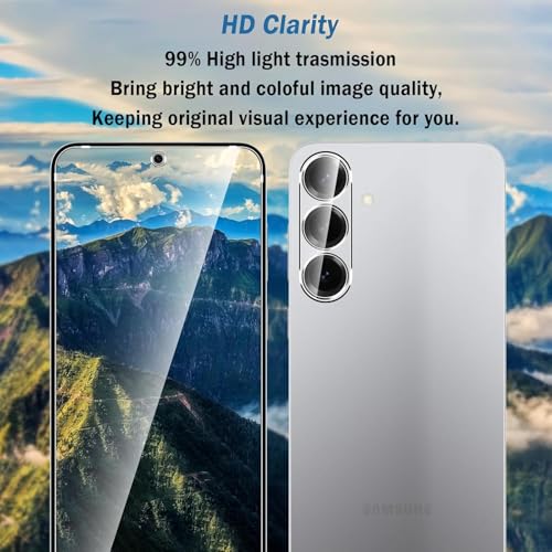 Image of STP FEEL 2+1 Pack For Samsung Galaxy S25 5G (6.2 inch) Tempered Glass Screen Protector with Camera Lens Protector, 9H Hadness, Diamond-Grade Shatterproof, HD Clear, Anti-Scratch