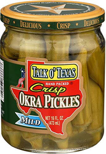 Talk O' Texas, Pickled Okra, Mild, 16 Oz #TOP12