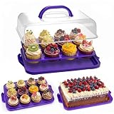 VGOODALL 2-in-1 Cupcake Carrier