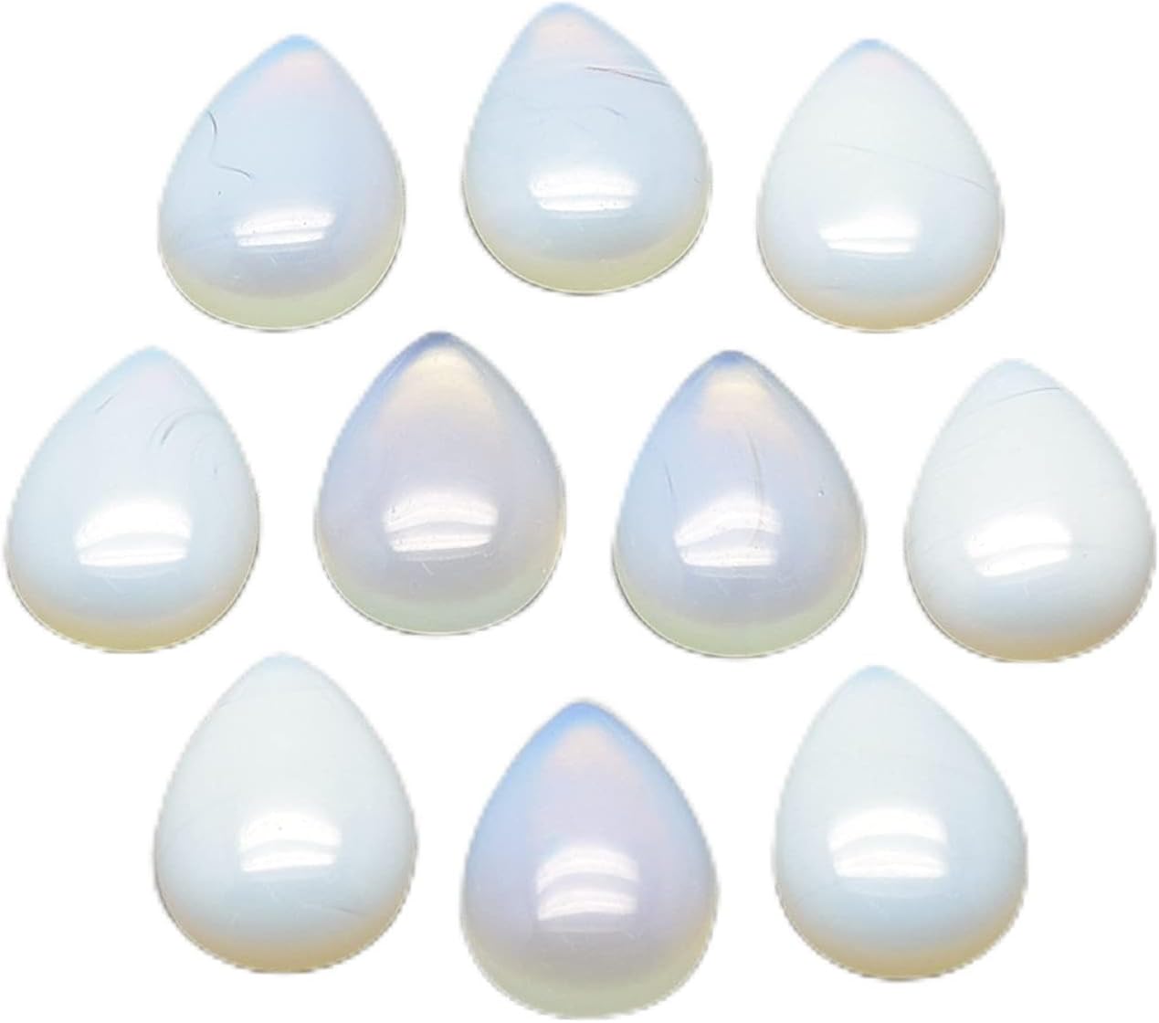 Fashewelry Natural Teardrop Flat Back Cabochons Beads