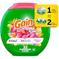 32-Count Gain Super Flings Laundry Detergent Packs only .50-.62: eDeal Info