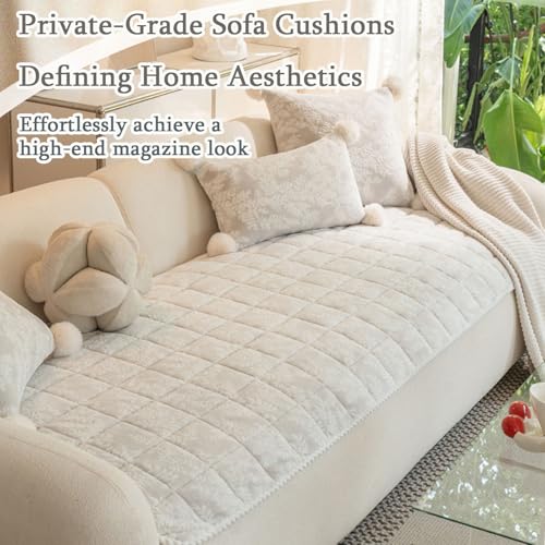 Housse de canapé lavable velours rose 70 * 260cm antidérapante