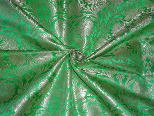 Brocart de soie or métallique 91,4 cm tissu jacquard lourd au mètre