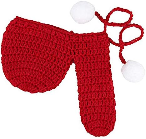 Knit Jimmy Warmer with Snow Balls Funny Peter Heater White Elephant and Christmas Gag Gift for Him Men Husband Boyfriend