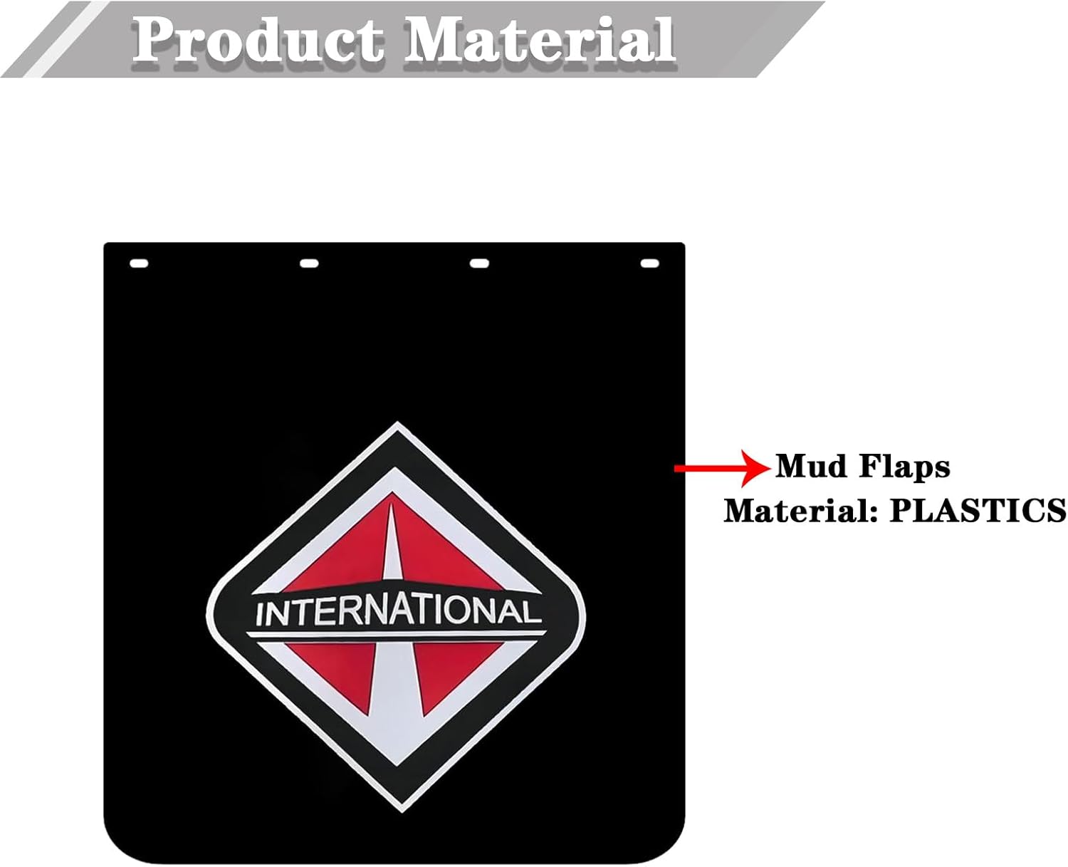 24"x24" Mud Flaps for Semi Trucks Tractors Trailers Trucks Mud Flaps Heavy Duty 24x24inch Semi Truck Mud Flaps Black Semi Mud Flaps1 Pair (24RIT)