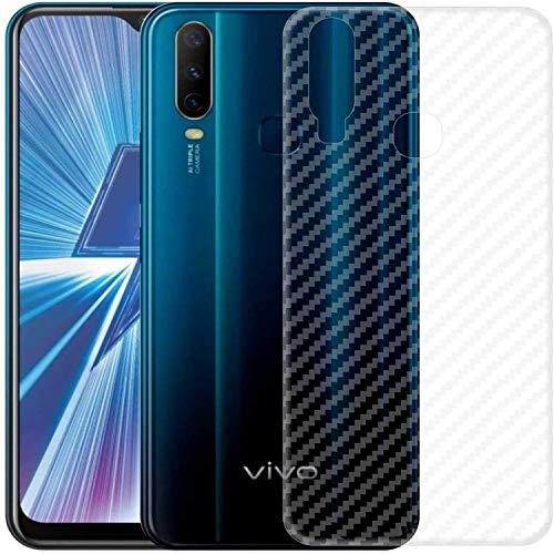 Image of Compatible with Vivo Y12 Back Screen Protective Film Carbon Fiber Skin Transparent Screen Guard Sticker