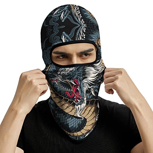 Image of 3PCS Balaclava Ski Mask Motorcycle Full Face Mask Outdoor Tactical Hood Headwear Mask Unisex for Cycling Halloween Windproof