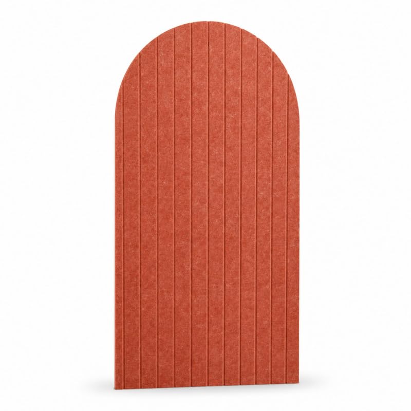 Image of MMT Acoustix Arch Felt Acoustic Wall Panel | Sound Proofing for Room |Premium Acoustic Panel |Pin Board for Wall |Sound Absorbing Panels | Arch Felt Acoustic Wall Panel |Rust| 120 x 60 cm | 2 Pcs