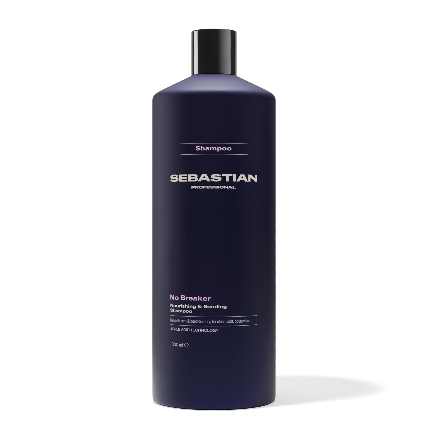 Sebastian Professional No Breaker Nourishing & Bonding Shampoo – Shampoo nutriente con acido malico che rinforza i capelli, donando morbidezza e lucentezza a ogni lavaggio, 1L