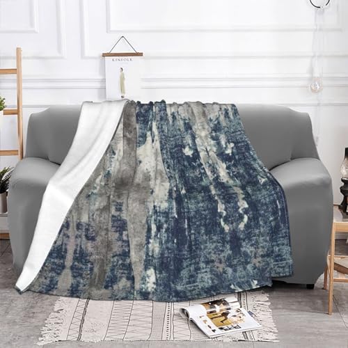 Couverture en flanelle EdWal imprimé abstrait bleu 152x127 cm - 3