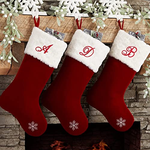 Monogram Letter Patch 26 Piece Kit, Script Iron On Appliques, Kit Includes All 26 Cursive Letters For Clothing, Stockings, And More! (Large, White) #TOP4