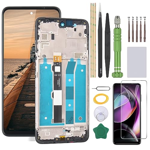 YHXMARSCAN Screen for Motorola Moto G 5G 2022 XT2213-3 LCD Display Replacement for XT2213-3 Touch Screen Digitizer Assembly(with Frame)
