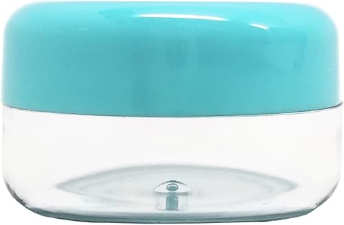 Miniatura 5 de Beauticom Tarros de viaje redondos vacíos transparentes con tapas para polvos de maquillaje, pigmentos de sombra de ojos, lociones, cremas, bálsamo