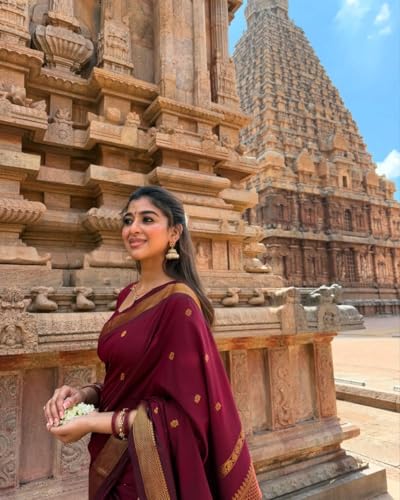 Image of South Cotton Gadwal Saree for Women | Celebrity Inspired Traditional Ethnic Wear | Chettinad & Kalyani Cotton Sarees | Soft Cotton Saree with Blouse Piece