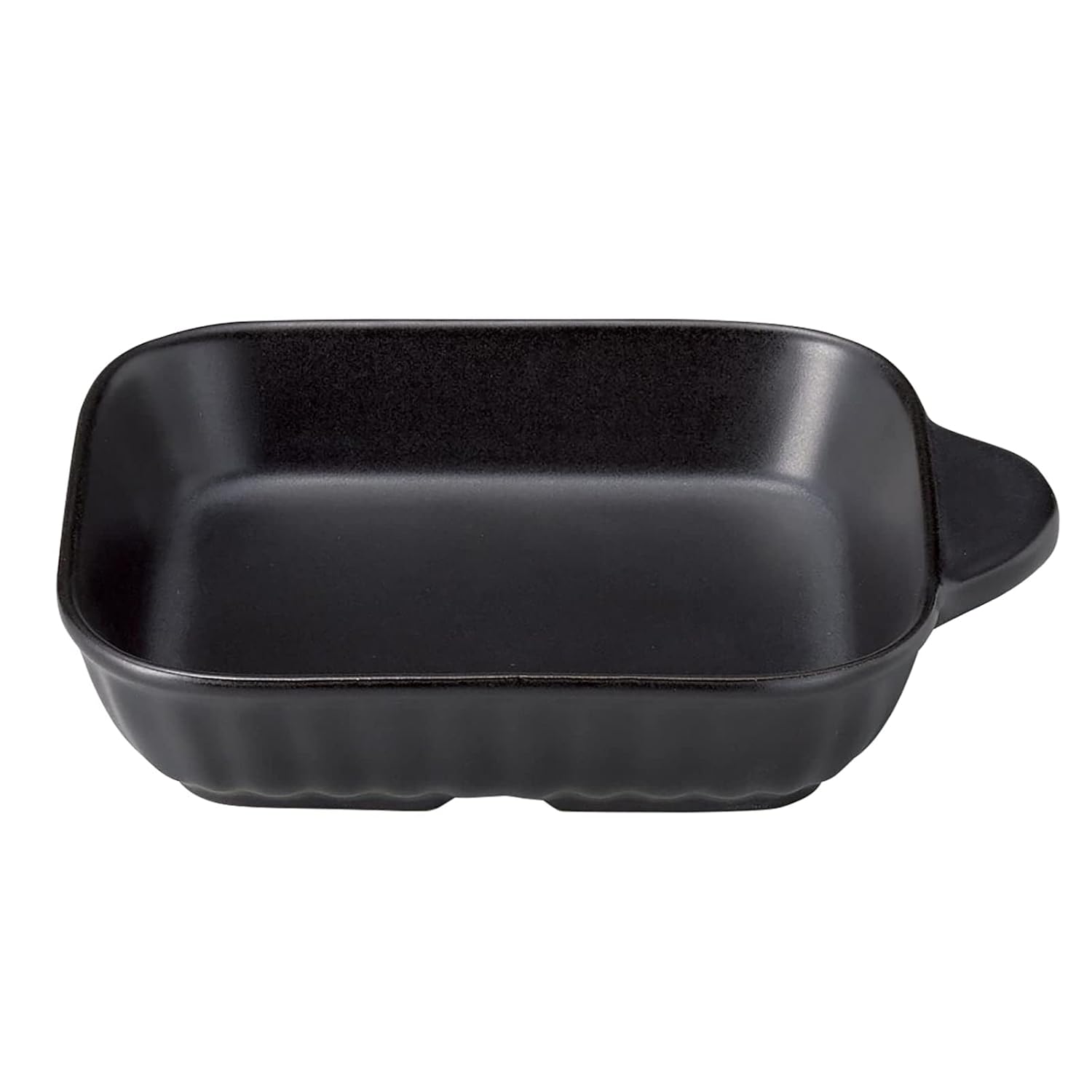 Santo 18637 Banko Ware Heat Resistant Toaster Plate, S, Approx. 6.7 x 5.1 inches (17 x 13 cm), Direct Fire, Microwave Oven, Black Glaze, Made in Japan