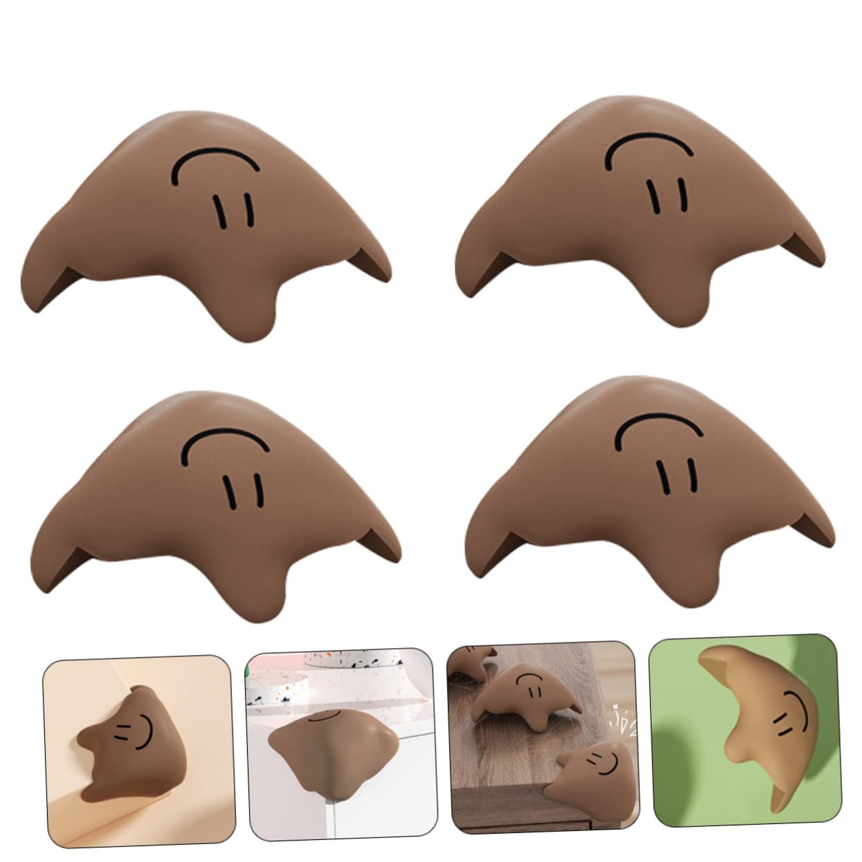 Cabilock 20 Piezas Protector De Esquina De Mesa Protectores De Esquina para Bebés Esquinas y Bordes a Prueba De Bebés Estuche Protector Campana Extractora Niño Pequeño Gel De Sílice