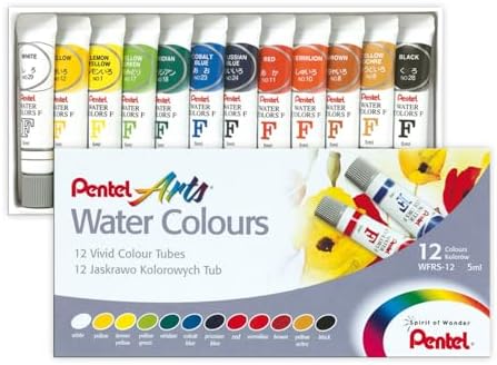 Pentel Tinta Aquarela 12 Cores WFRS-12