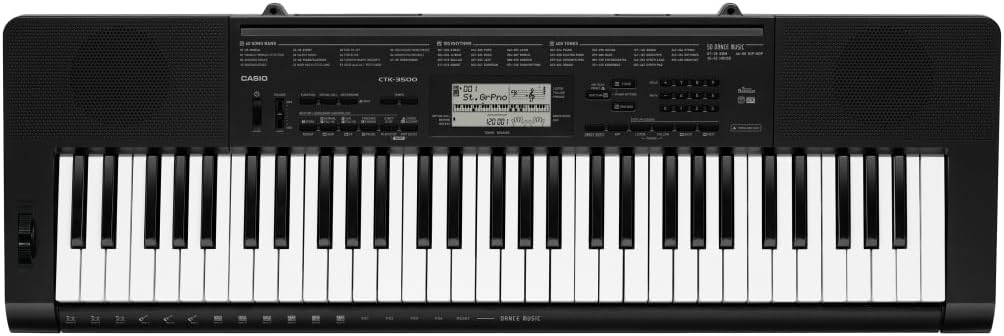 Casio CTK-3500 61-Key Portable Keyboard, Black