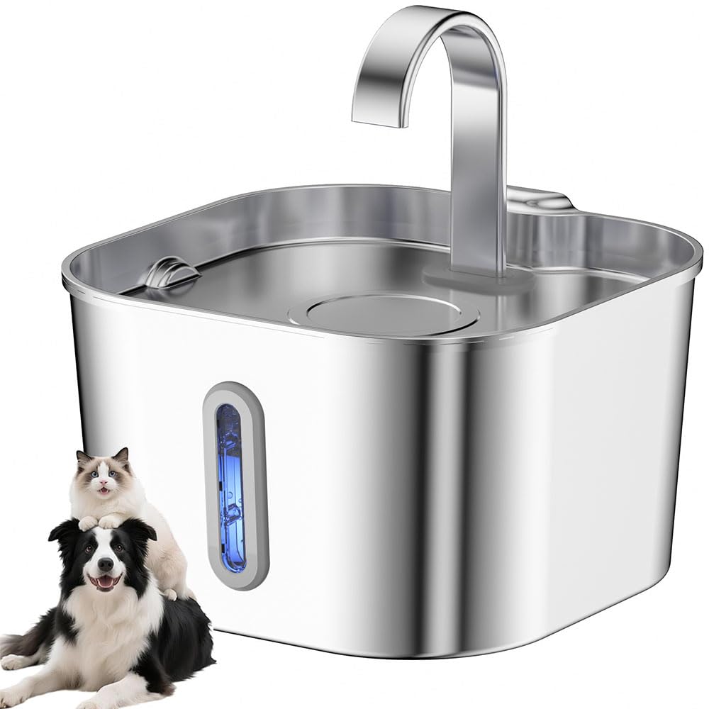 WSGDSG 2.2L Water Fountain for Dog Cat, Water Bowl Dispenser for Pet