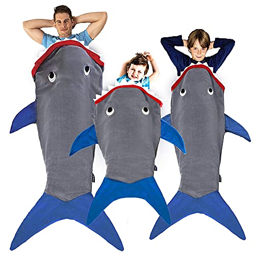 Blankie Tails | Jawsome Wearable Shark Tail Blanket Bundle Including Toddler, Kids & Adult Size Shark Wearable Blanket. #TOP22
