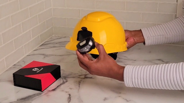 GREERRIDE Rechargeable Hard Hat Light - Headlamp for Keeping Hands