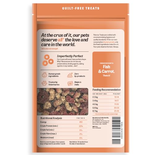 Image of Petrcux Fish & Carrot Cat Treats, 70g