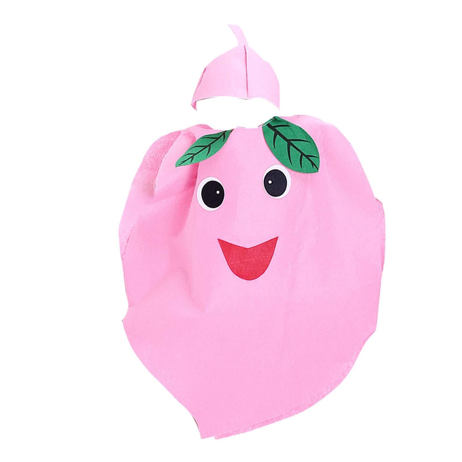 Fruit Costume for Kids, Cosplay Costume for Boys And Girls, for Parties, Stage Performances, Halloween Accessories, Peach