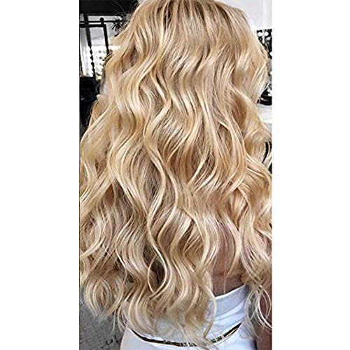 Moresoo Invisible Tape in Human Hair Extensions Blonde 16 Inch 20pcs/50g Two-tone Colored Hair Bleach Blonde #613 Highlighted with Honey Blonde #14 Remy Human Hair