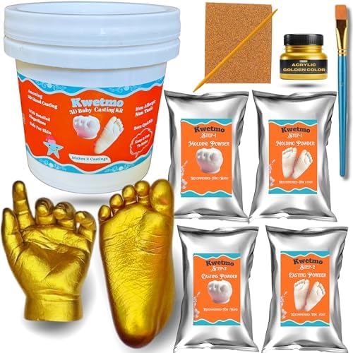 Kwetmo Casting kit for Baby 3D Baby Hand and Foot Casting kit, Baby