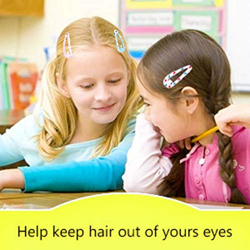 Mjartoria Animal Fruit Pattern Print Hair Clips No Slip Metal Hair Clips Snap Barrettes For Women Accessories (68 Pcs Rose Red) #TOP1