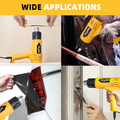 Heat Gun, 1800W Professional Hot Air Gun, 300℃&600℃ Dual Temp Settings, Fast Heating, Overload Protection Heat Gun for Paint Stripping, Crafts, Shrink Wrapping/Tubing, Shrink Wrapping 5 Heat Gun, 1800W Professional Hot Air Gun, 300℃&600℃ Dual Temp Settings, Fast Heating, Overload Protection Heat Gun for Paint Stripping, Crafts, Shrink Wrapping/Tubing, Shrink Wrapping - Image 5