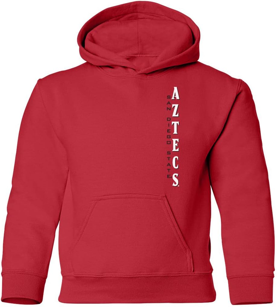 CornBorn Kids San Diego State Aztecs Youth Hoodie - Hooded Fleece SDSU Sweatshirt - Choose Your Design