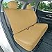 FH Group Full Set Faux Leather Car Seat Covers - Universal Fit, Low Back Front Seat Covers, Airbag Compatible, Split Bench Rear Seat Cover for SUV, Sedan, Beige