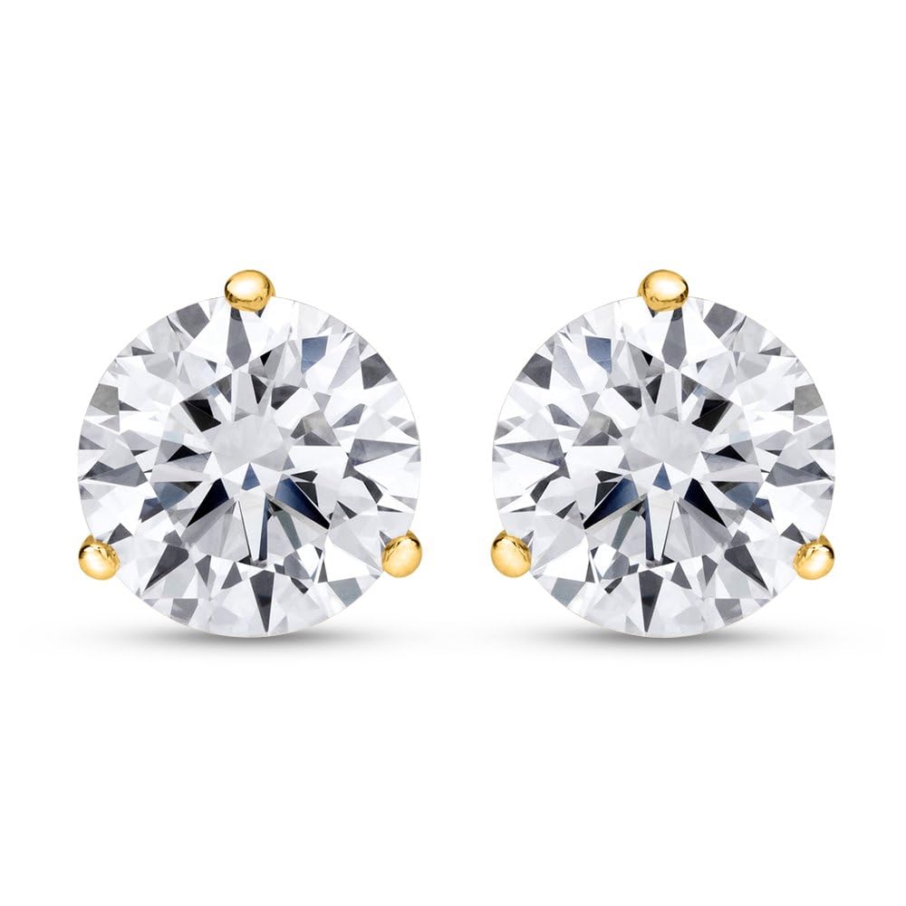 1-10 CT  Lab Grown Round Cut Diamond Stud Earring