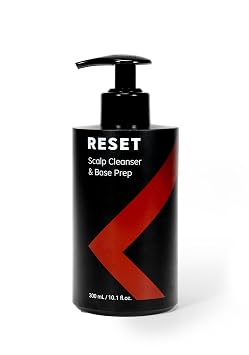 Lordhair Reset Scalp Cleanser & Base Prep 300ml /10.1 fl.oz. Gentle botanical cleanser that removes chemical residues, buildup, and oils after adhesive removal