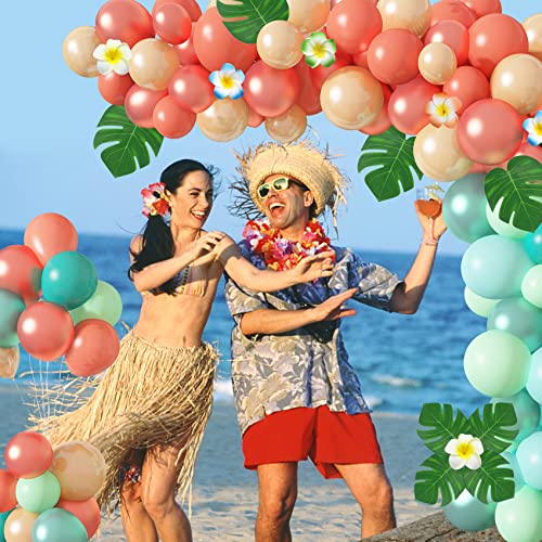 Ouddy Party Tropical Balloon Garland Arch Kit, 140Pcs Jungle Safari Theme Birthday Party Supplies #TOP5