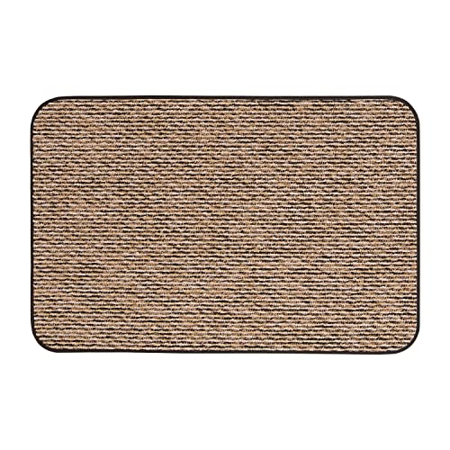 House, Home & More Black Ripple Rug 2x3 ft Non-Slip Carpet