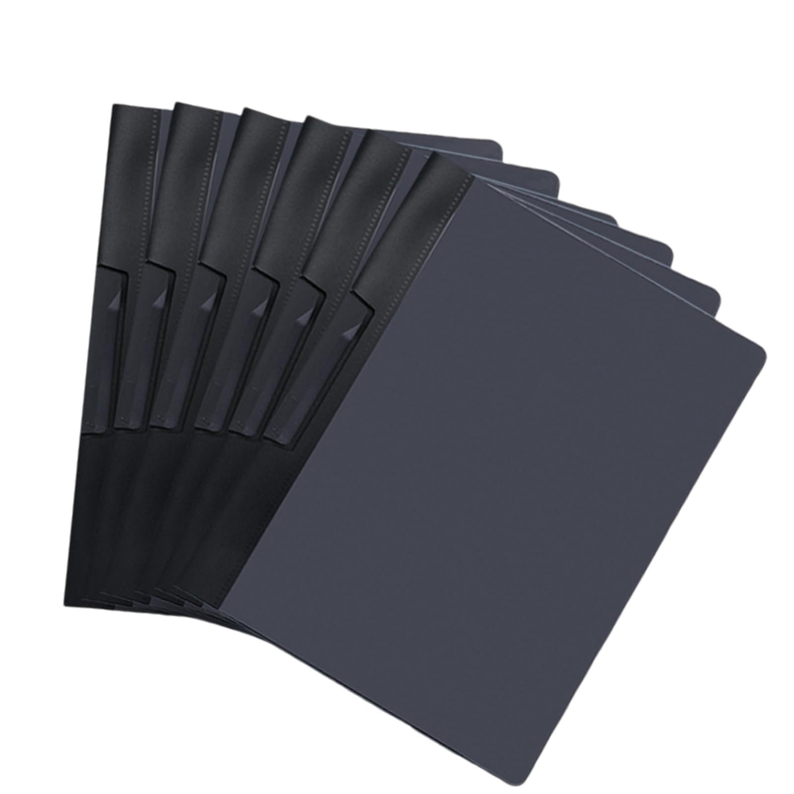 YUPEIUKLI 6pieces Letter Size File Sleeves Document Folder with Side Open Rotating Clamp Water Resistant File Organiser 11.4x9Inch