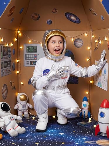 Disfraz infantil de astronauta para niños y niñas miniatura 3