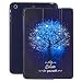 Produktbild A-BEAUTY iPad Mini Hülle, iPad Mini 3 / Mini 2 / Mini 1 Case, Ultra dünn SlimShell Gemalt Leder Wabe, Trifold Ständer Smart Cover mit Auto Schlaf/Wach für Apple iPad Mini 3/2/1, Blauer Baum