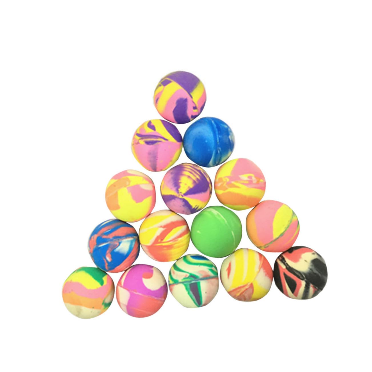 ifundom Bounce Balls for Kids 25pcs 25mm Large Soft Foam Balls Jumping Toy Mini Present for Children