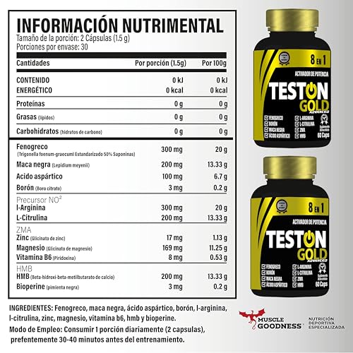 Vitamínicos, l arginina y citrulina Marca MUSCLE GOODNESS (2)