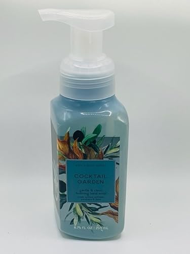 Cocktail Garden - Jabón de manos espumoso suave de 8.75 onzas, botella de bomba de tamaño completo, granero blanco